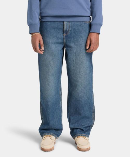 Pantalón de mezclilla bordado Sandown para Hombre Azul TBC0YH2XA11