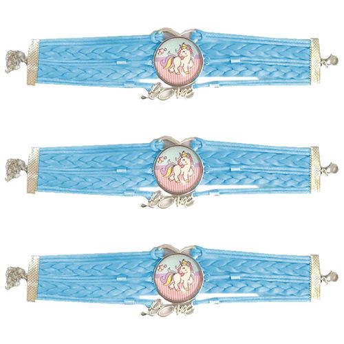 Brazaletes Infantiles MXUAN-003 UnicornBand08 Unicornios Pulseras Tipo Artesanal