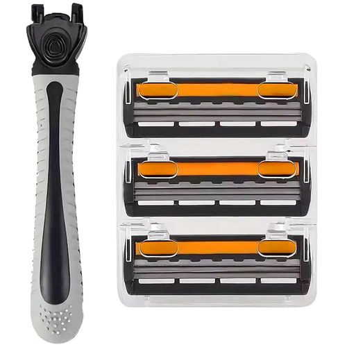 Rastrillos para Afeitar MXGDX-001 GlideMax3D Rastrillo con Mango Ergonomico