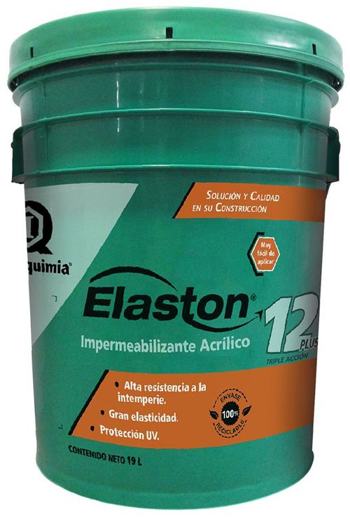 Impermeabilizante Acrílico Imperquimia Elaston Plus 12 Rojo 19L