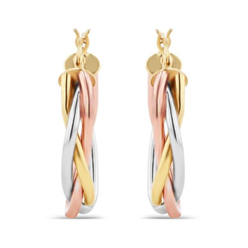 Arracadas De Oro Florentino 10K (17 X 11Mm Aprox)