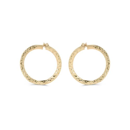 Arracadas De Oro Amarillo 10K (20 X 3Mm Aprox)