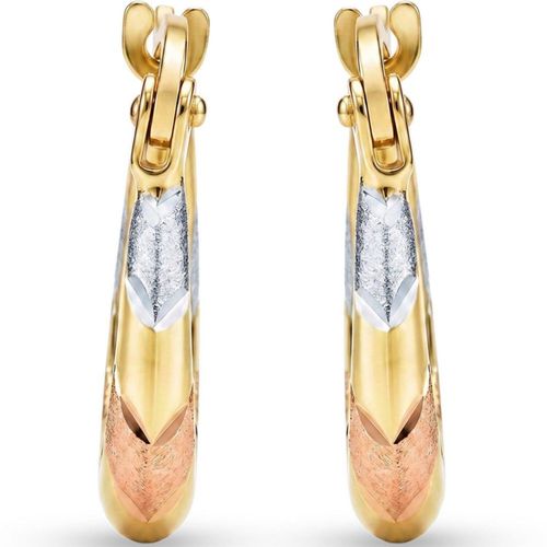Arracadas De Oro Florentino 10K (9Mm Aprox)