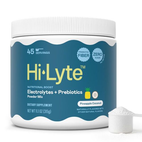 Polvo de electrolitos Hi-Lyte 45 unidades Sabor piña y coco