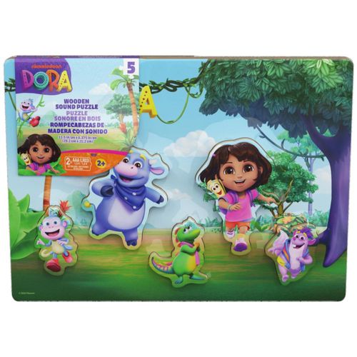 Rompecabezas de madera con sonido Dora la Exploradora 29 cm – Spin Master Games