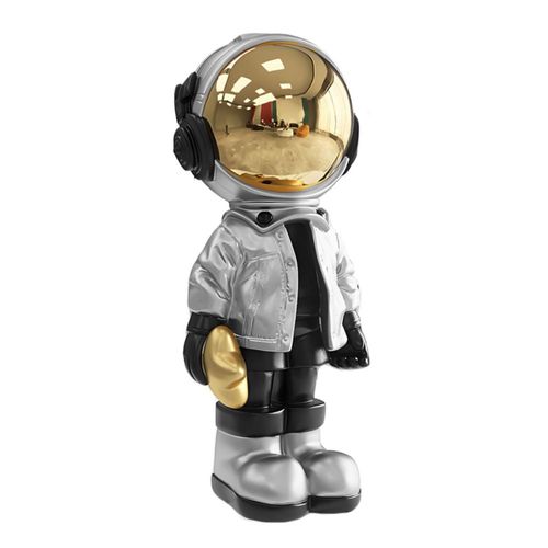 Figurita Dosker Astronauta Plateada 8x6x20 cm Poliresina