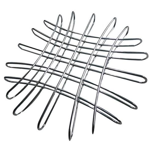 Porta Caliente Cocina Acero Cromado Redondo Plata Brang Liso