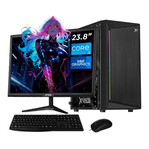Xtreme pc gaming core i5 16gb 500gb monitor 23.8 wifi black