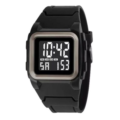 Reloj Digital Electrónico Deportivo Impermeable Negro