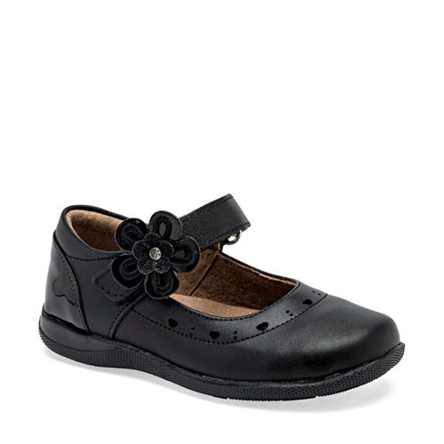 Ensueño zapato escolar para preescolar niña negro cod 111306-1