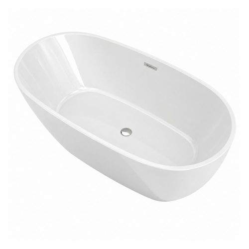 Tina Baño Bañera Fibra Vidrio Lujo Minimalista 283l 169x78 Blanca