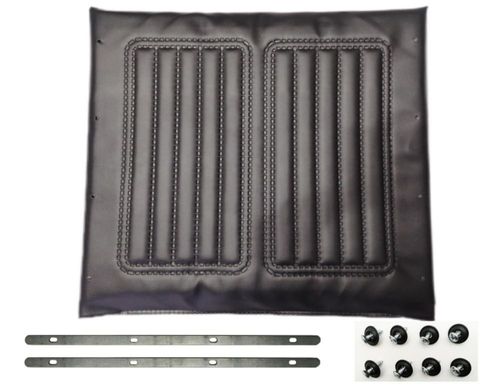 Asiento de vinilo negro para silla de ruedas ReyjiuMed 51 cm (STDS3J4620)