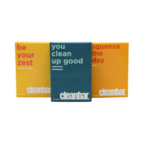 Jabón en barra Cleanbar pack de 3 - Energizante cítrico