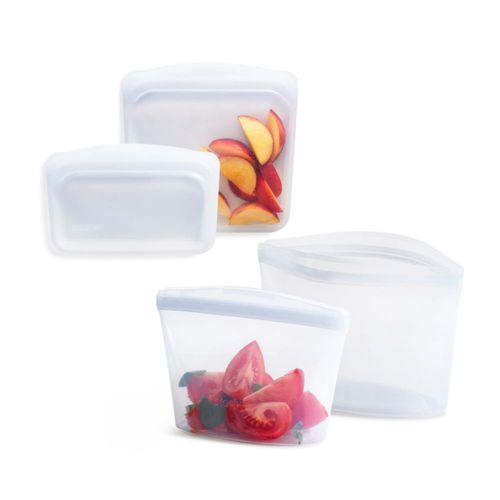 Bolsas de Almacenamiento de Alimentos Stasher 4 Unidades Reutilizables de Silicona