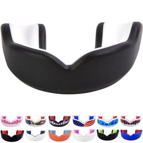 Protector Bucal Oral Mart Juvenil Negro/Blanco para Deportes