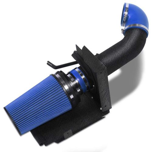 Toma de aire MOOSUN 10 cm negro + escudo térmico azul