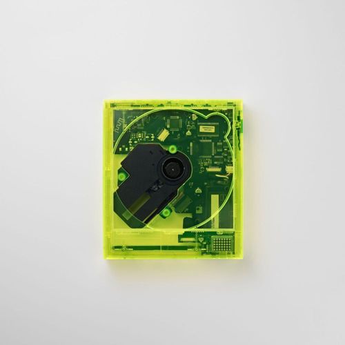 Reproductor de CD km5 CP1 Bluetooth Hi-Fi 16x14x2.6 cm Amarillo Neón
