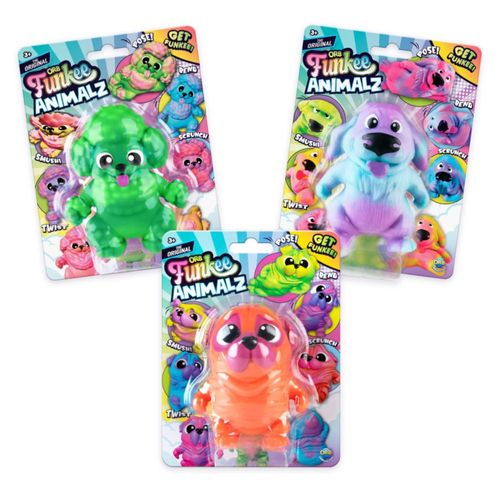 Juguetes blanditos Orb Funkee Monkee de perro – Pack de 3