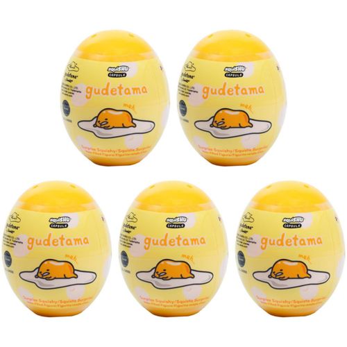 Juguete de Apretar Hamee Gudetama Serie 2 - Pack de 5 unidades