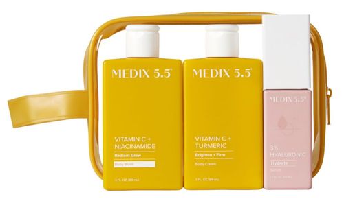 Set de Cuidado Corporal Medix 5.5 3 Piezas Vitamina C + Ácido Hialurónico