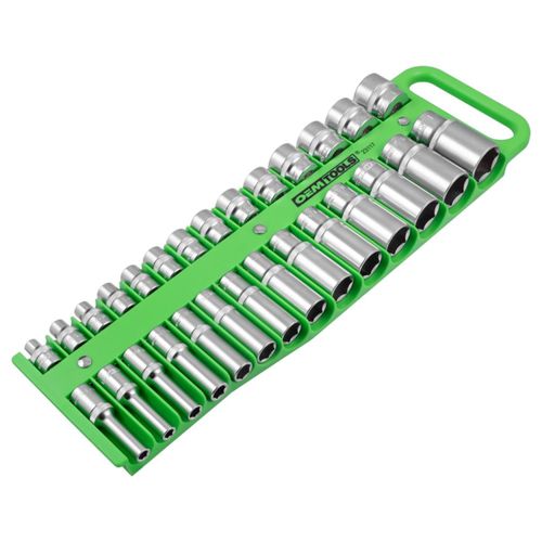 Organizador de Carracas OEMTOOLS 3/8" 28 piezas Métrico/SAE Verde