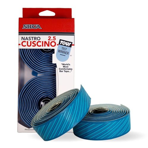 Cinta de Manillar SILCA Nastro Cuscino 25 mm Cyan Blue