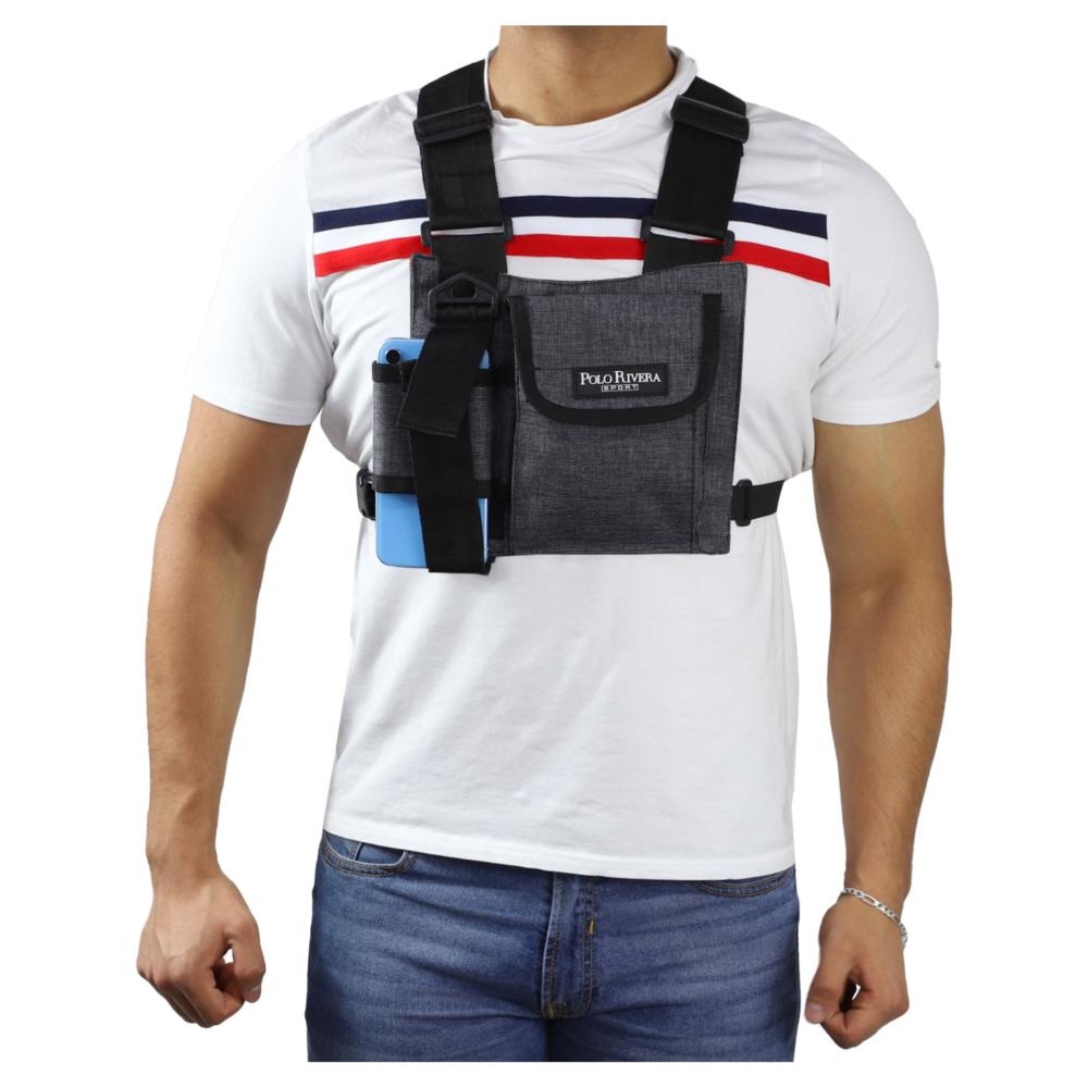 Pechera Tactica POLO RIVERA Para Celular GRIS