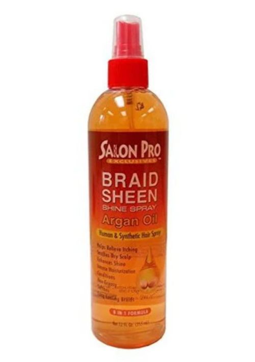 Spray Brillo 8 en 1 con Aceite de Argán – 355 ml SalonPro