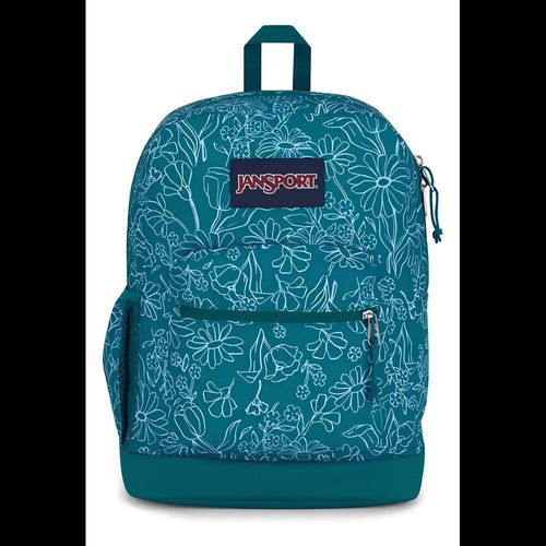 Mochila jansport cross town plus delightful daisies green
