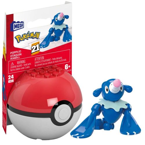 Kit de Construcción Mega Brands Pokémon Popplio de 24 Piezas