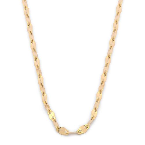 Cadena plaquitas 1.5 mm oro sólido 14k 40 cm