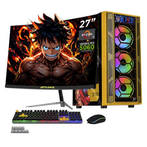 Xtreme pc rtx 5060 ryzen 7 16gb 1tb monitor 27 luffy edition