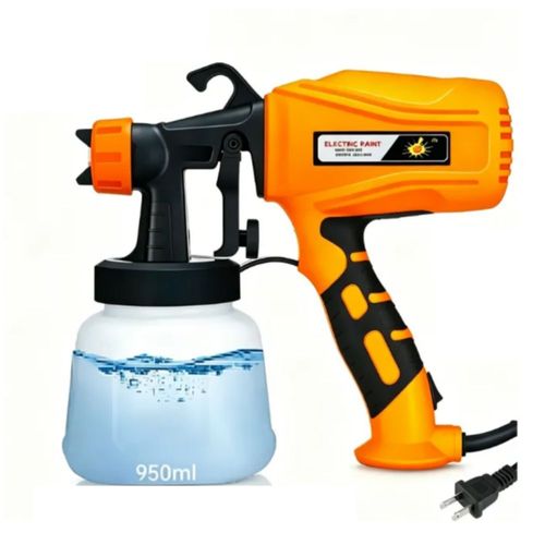 Pistola para Pintar ,Pulverizador De Acabado Fino 400w, 1200ml Naranja