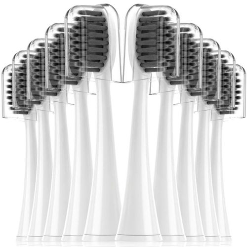 Cabezal de cepillo de dientes iOearry paquete de 10 Carbón blanco