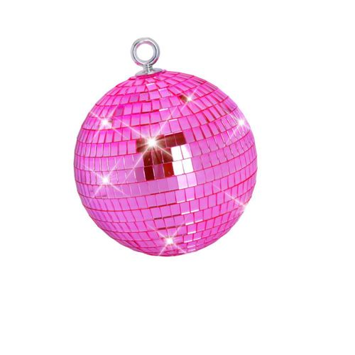 Bola de discoteca Javik de 15 cm rosa – decoración colgante