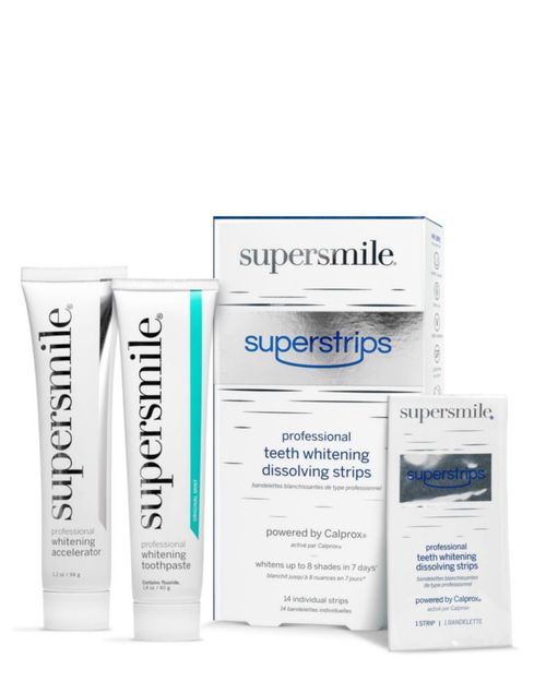 Kit de Viaje Supersmile Blanqueador Dental: Tiras + Pasta