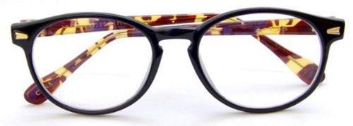 Gafas de Lectura Unisex IB BIFOCAL Redondas +1.50 Negro/Tortuga