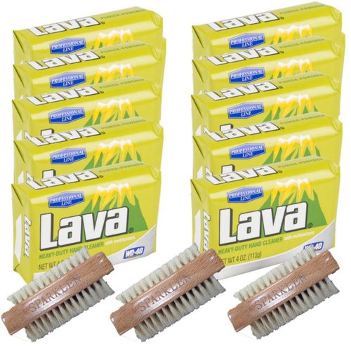 Barra de jabón SPARKLEN 113 g x10 + 3 cepillos de uñas