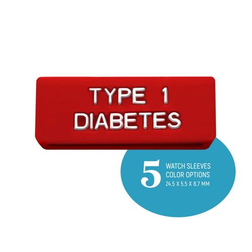 Correa para Reloj RockaDex Diabetes Tipo 1 – Pack de 2 – Rojo