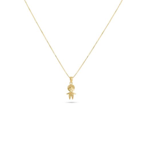 Dije De Niño Oro Amarillo Con Cadena 10K