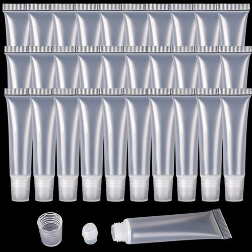 Tubos para bálsamo labial FALADOO 10 ml 100 piezas Recargables Transparentes