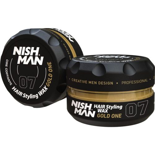Cera Gel para Cabello Nishman Gold One 07 - Pack de 2 con Fijación Extra