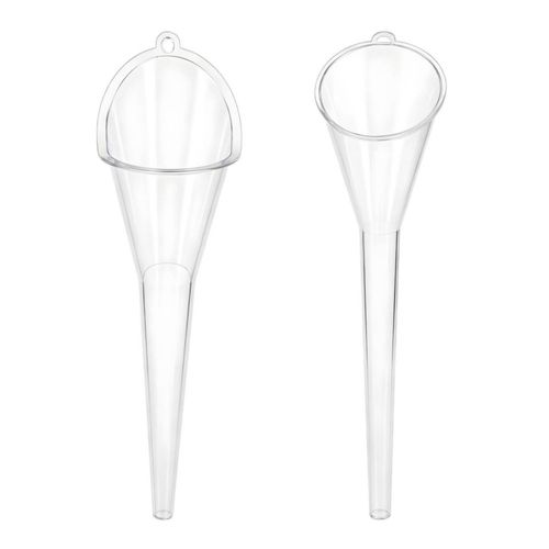 Embudo ZNDAW pack de 2 29 cm plástico cuello largo y transparente