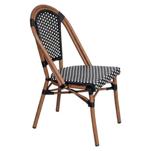 Silla de Exterior Rennes Negro Kessa Muebles