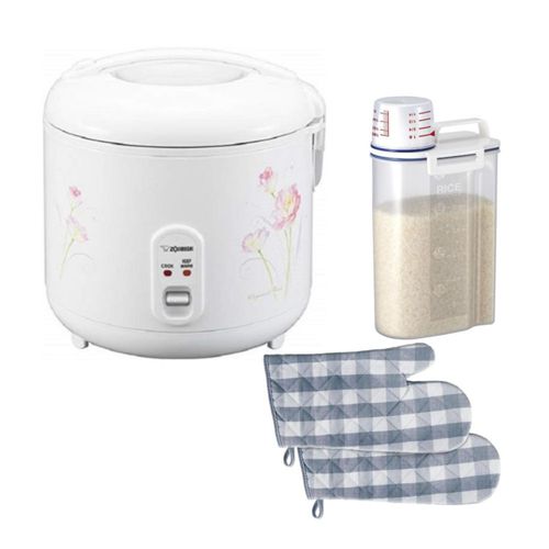 Arrocera Zojirushi NS-RPC18FJ con función de mantener caliente y set de accesorios