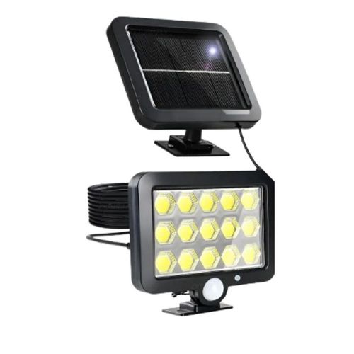 Lámpara Solar De Pared Exteriores Sensor Luz 3 Modos 2pcs Negro