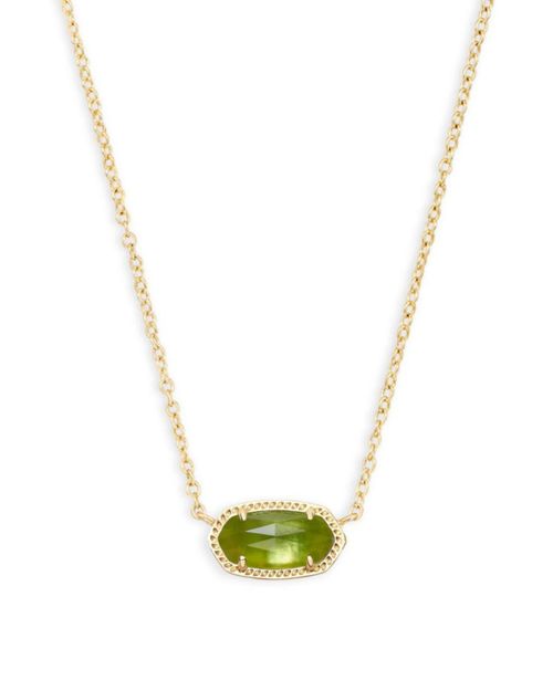 Collar Kendra Scott Elisa Short Pendant en oro de 14K