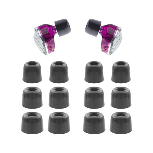 Almohadillas Klowcok para KZ ZS10 Pro X ZSN negro 6 pares