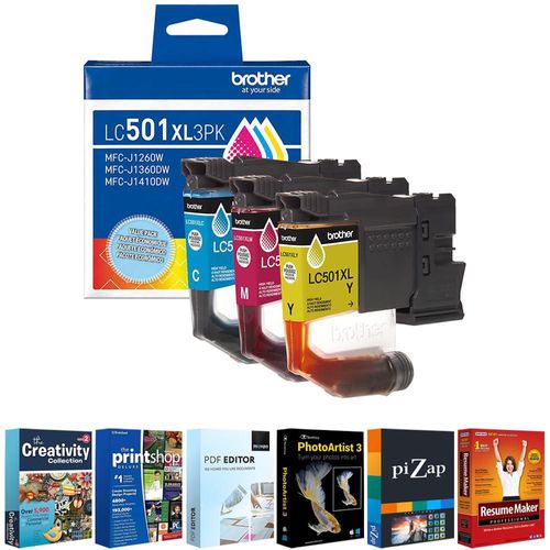 Cartucho de tinta Brother LC501XL3PK pack de 3 CMY