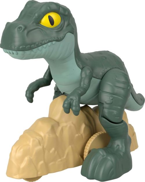 Figura de juguete Fisher-Price T. rex 14 cm con ruedas giratorias